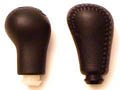 Rubber and leather shift knobs